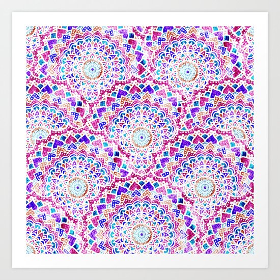 FESTIVAL MANDALAS Art Print