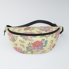 Vintage Florals - Yellow Fanny Pack