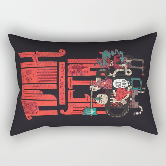 Amok And Totally Metal Rectangular Pillow