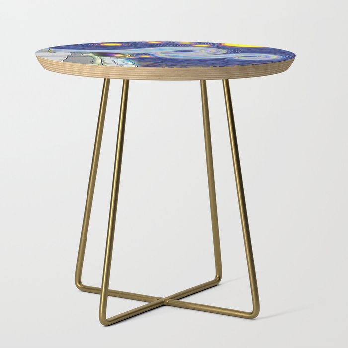 Starry Night in Space Side Table