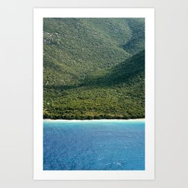 Blue and green | Coast Kefalonia, Greece, Europe | travel photography Art Print