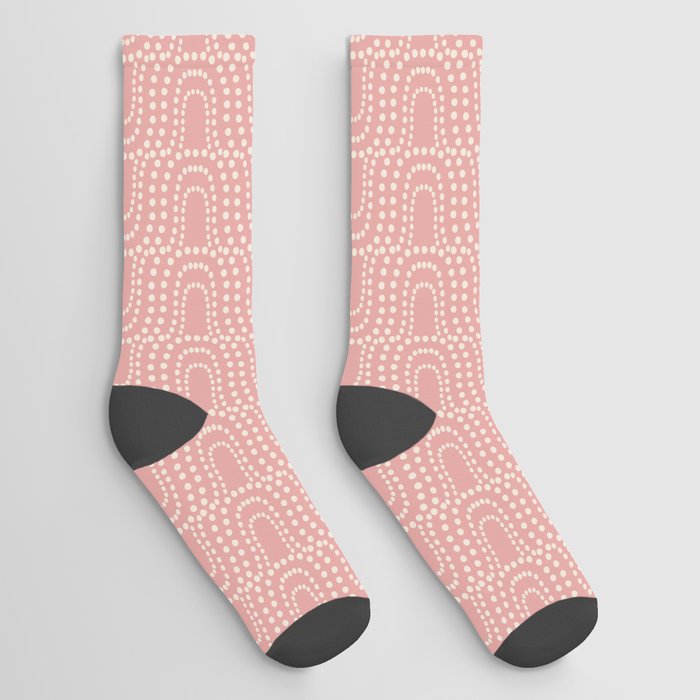 Up Stream (Highland Pink) Socks