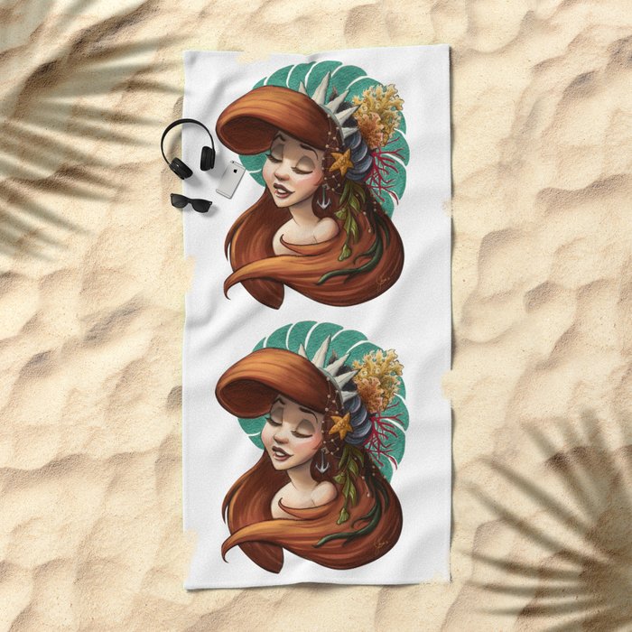 ariel beach towel