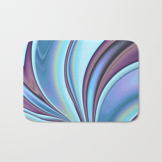 Abstract Fractal Colorways 02PrBl Bath Mat