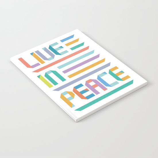 Live In Peace Notebook