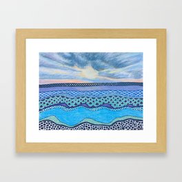 Lake Sunset Framed Art Print