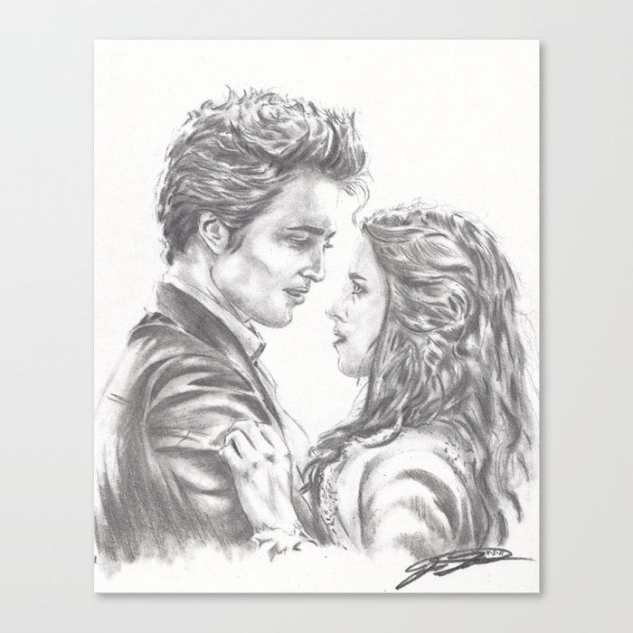 Twilight - Edward & Bella Canvas Print
