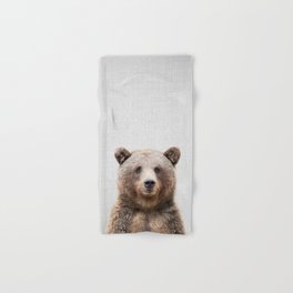 Grizzly Bear - Colorful Hand & Bath Towel