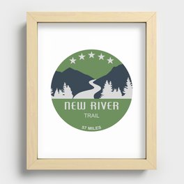 New River Trail Virginia Recessed Framed Print