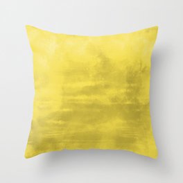 Burst of Color Abstract Watercolor Blend Pantone 2021 Color Of The Year Illuminating 13-0647 Throw Pillow