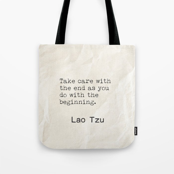 Lao Tzu thoughts Tote Bag
