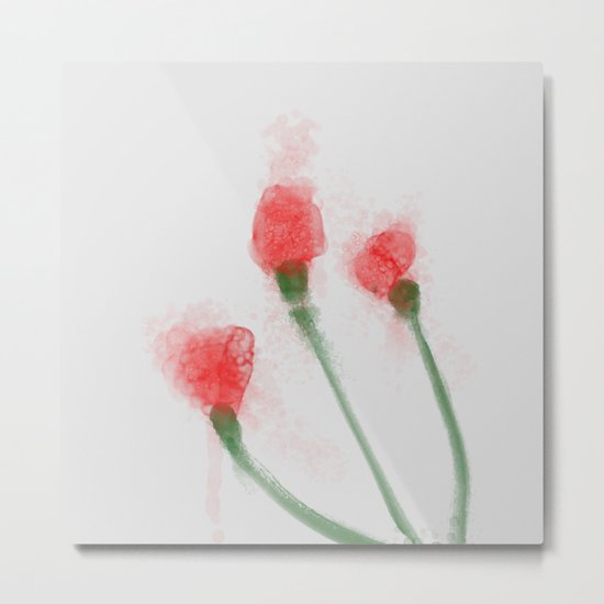 Red Buds Metal Print