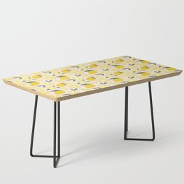 Lemon Pattern with Pink Coffee Table