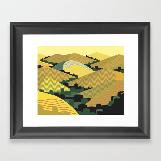 California Hills Framed Art Print