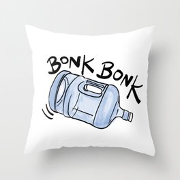 BONK BONK Throw Pillow