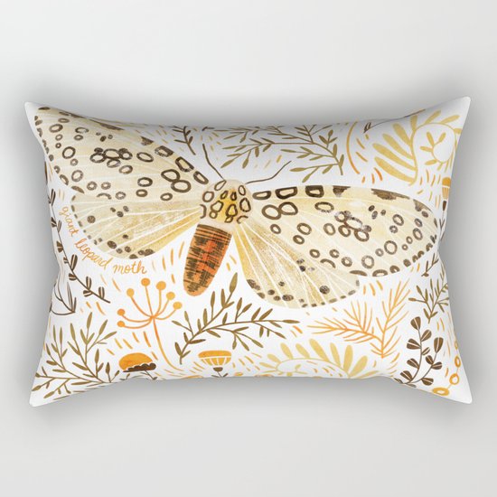 Giant Leopard Moth Rectangular Pillow
