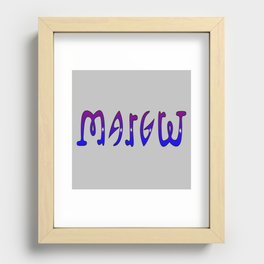 Margret (Ambigram) Namendreher Recessed Framed Print
