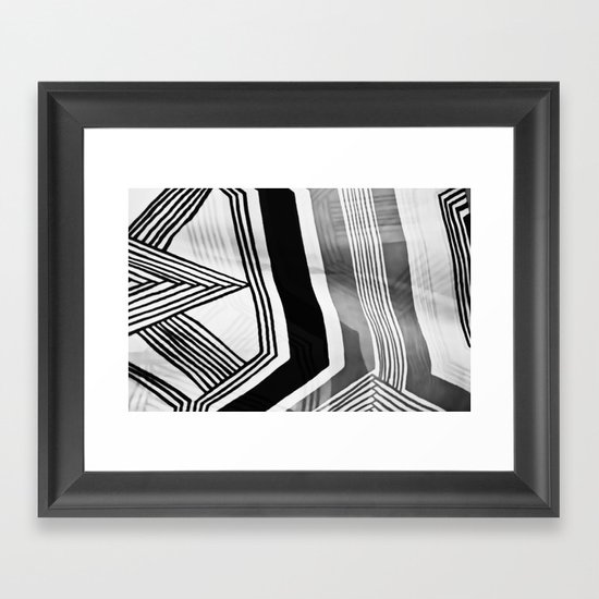 Modern Zebra Abstract Framed Art Print