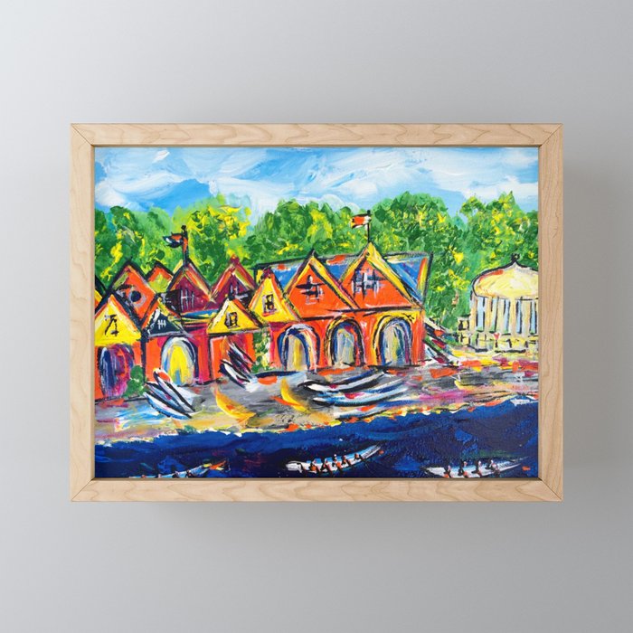 Boathouse Row  Framed Mini Art Print