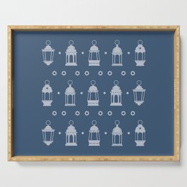 Lanterns With Arabesque Serving Tray
