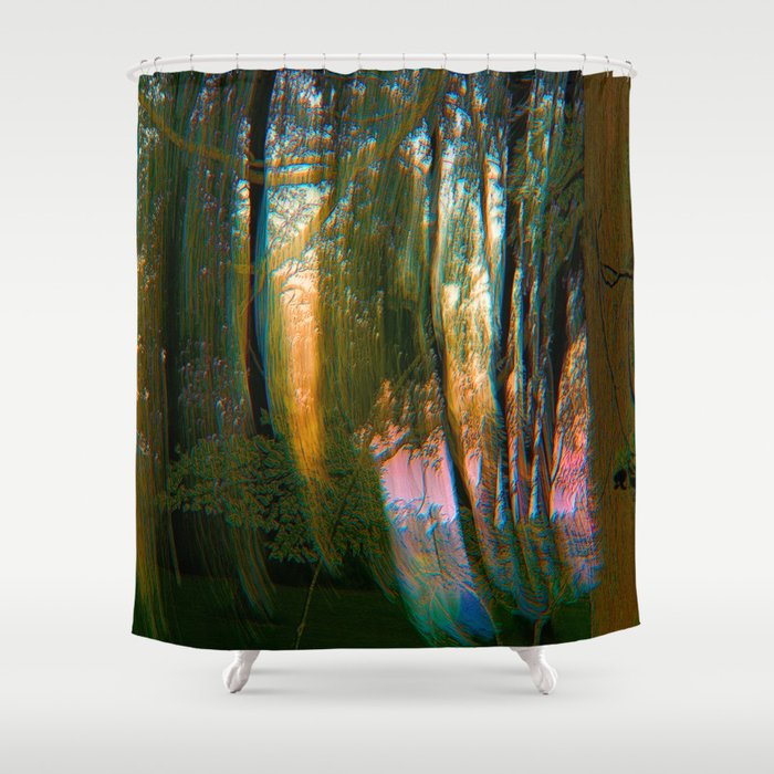 Trippy Trees Shower Curtain