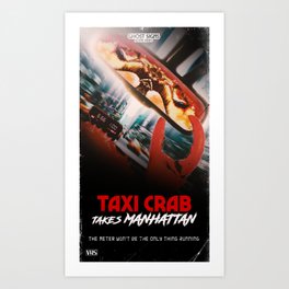 Taxi Crab Takes Manhattan Art Print