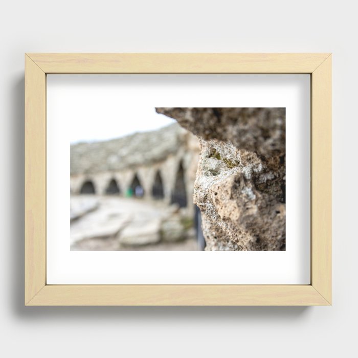 Greek amphitheater in Side, Turkey Recessed Framed Print