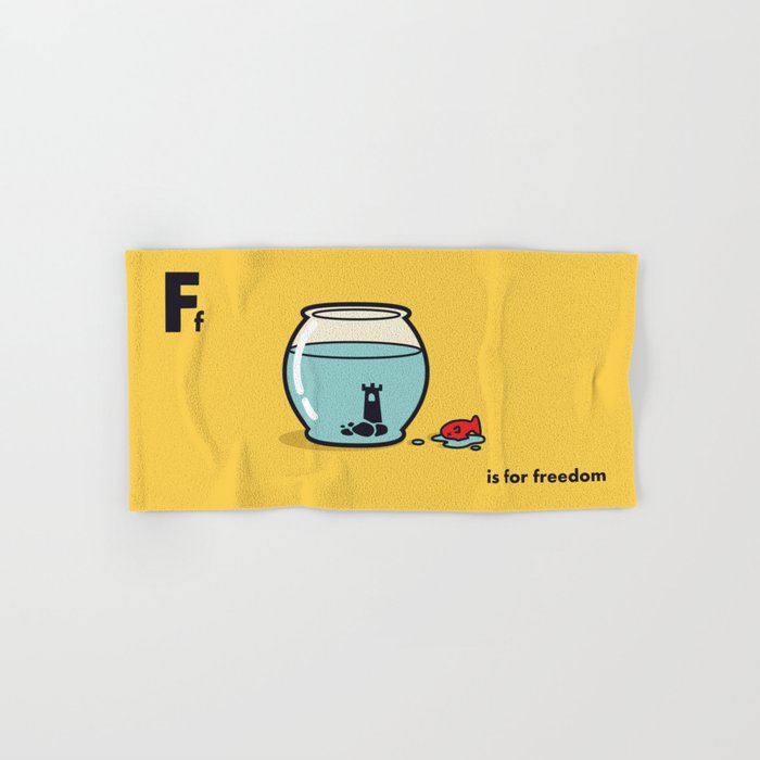 F is for freedom - the irony Hand & Bath Towel