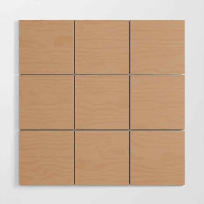 Hazelnut Brown Color Wood Wall Art By Nicnak85 Society6