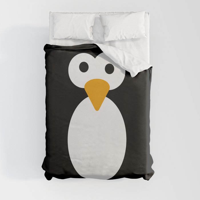 Minimal Penguin Duvet Cover