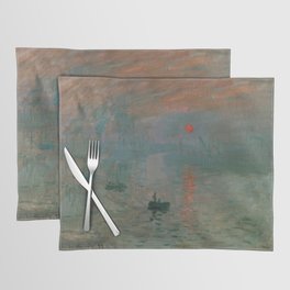 Impression, Sunrise, Claude Monet Placemat