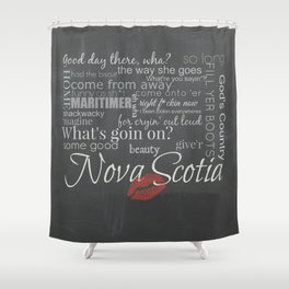 Nova Scotia Slang Shower Curtain
