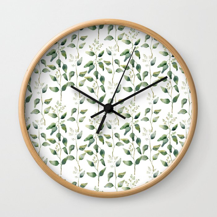 Eucalyptus Wall Clock