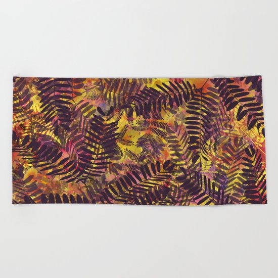 Tropical Abstract Beach Towel
