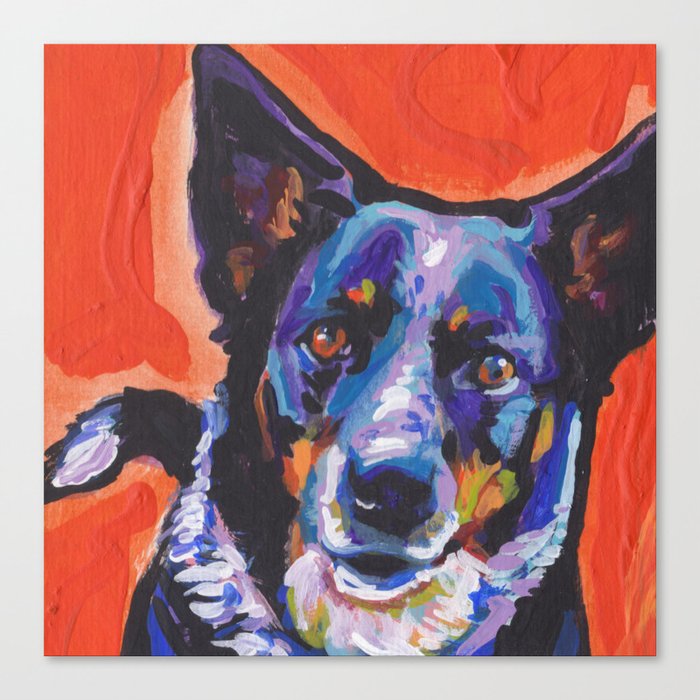 Cattle shop dog art