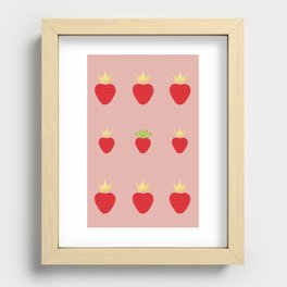 The Real Strawberry Recessed Framed Print