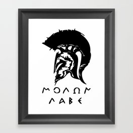 Molon Labe Framed Art Print