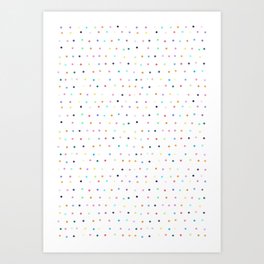 confetti dots Art Print