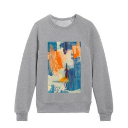 Abstract Painting Pattern Kids Crewneck