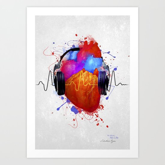 No Music - No Life Art Print