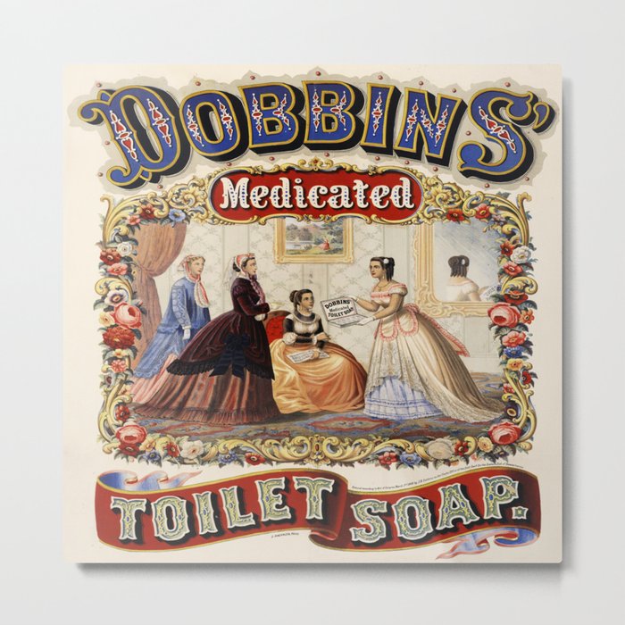 Vintage poster - Dobbins Medicated Toilet Soap Metal Print