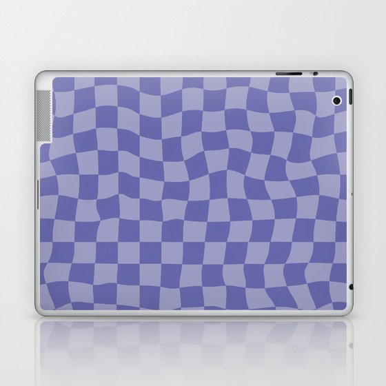 Very Peri Warped Checkerboard Laptop & iPad Skin
