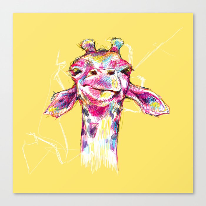 Wonky Giraffe Canvas Print