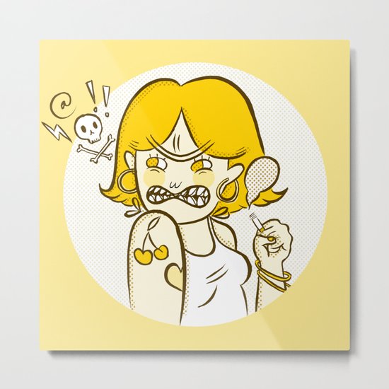 Be Mean Metal Print