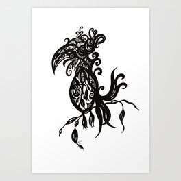 Bird on a Branch Art Print
