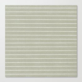 Classic Stripe (Sage Green) Canvas Print