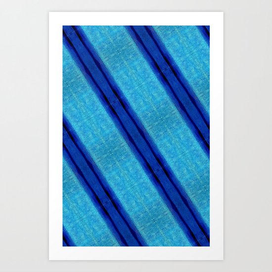 Blue Skin Art Print