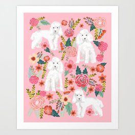 Toy Poodle art print by pet friendly pink florals dog with flower pattern cute toy poodles Art Print | Comic, Dogbreeds, Toypoodles, Illustration, Poodles, Floral, Popart, Flowers, Poodle, Dogfloral 