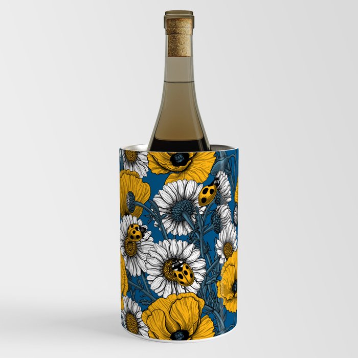 The meadow in yellow and blue Wine Chiller