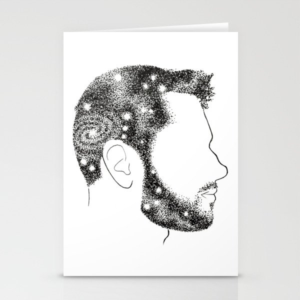 Head in Space Stationery Cards